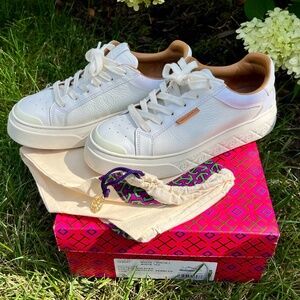 Tory Burch Ladybug Leather court sneaker Sz 8.5M